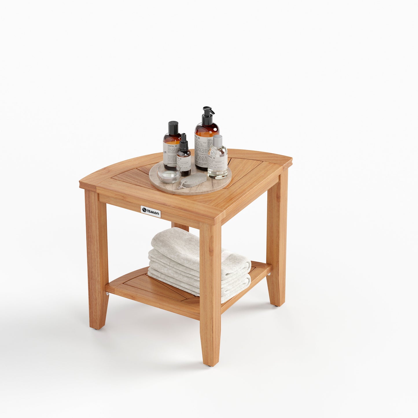 maison-arts-17.1-H-100%-Natural-Teak-Wood-Shower- Stool-Bathroom-Waterproof-Shower-Bench-for-Foot-Rest