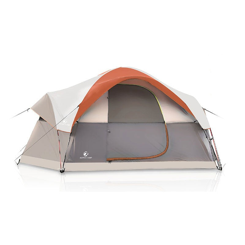 easy camp 6 man tent ALPHA CAMP 6 Person Dome Family Camping Tent 14' x 10' – maisonartsus