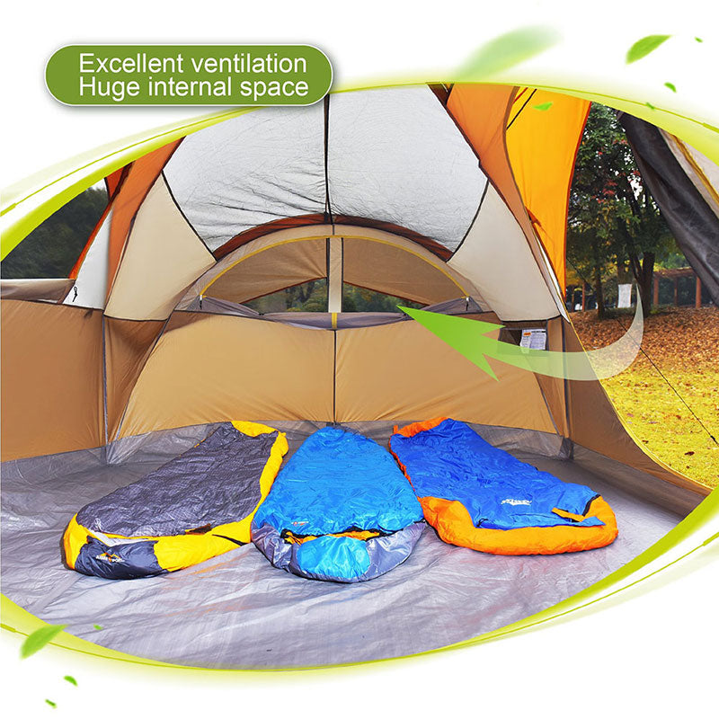 ALPHA CAMP 6 Person Dome Family Camping Tent 14' x 10'